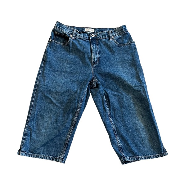 Northern Reflections 100% cotton Blue Denim capri pants women’s size 10 - Picture 1 of 11